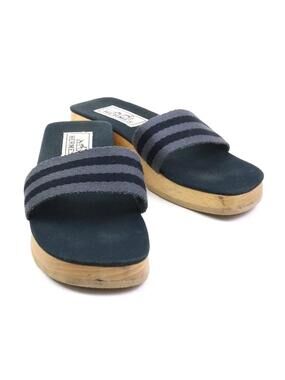 Auth Hermes Sandals Gray/Black/Beige #302932H23B